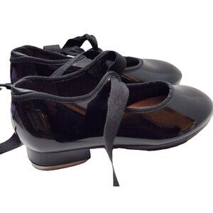 Capezio Junior Tap Shoes Little Kids 10.5 Wide Black